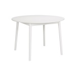 ZigZag pöytä pyöreä 110(50)x110cm valkoinen