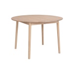 ZigZag table round 110(50)x110cm ash blonde